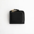 L字型ZIP財布 - OUTSIDE POCKET #BLACK [8Z-X031-051]