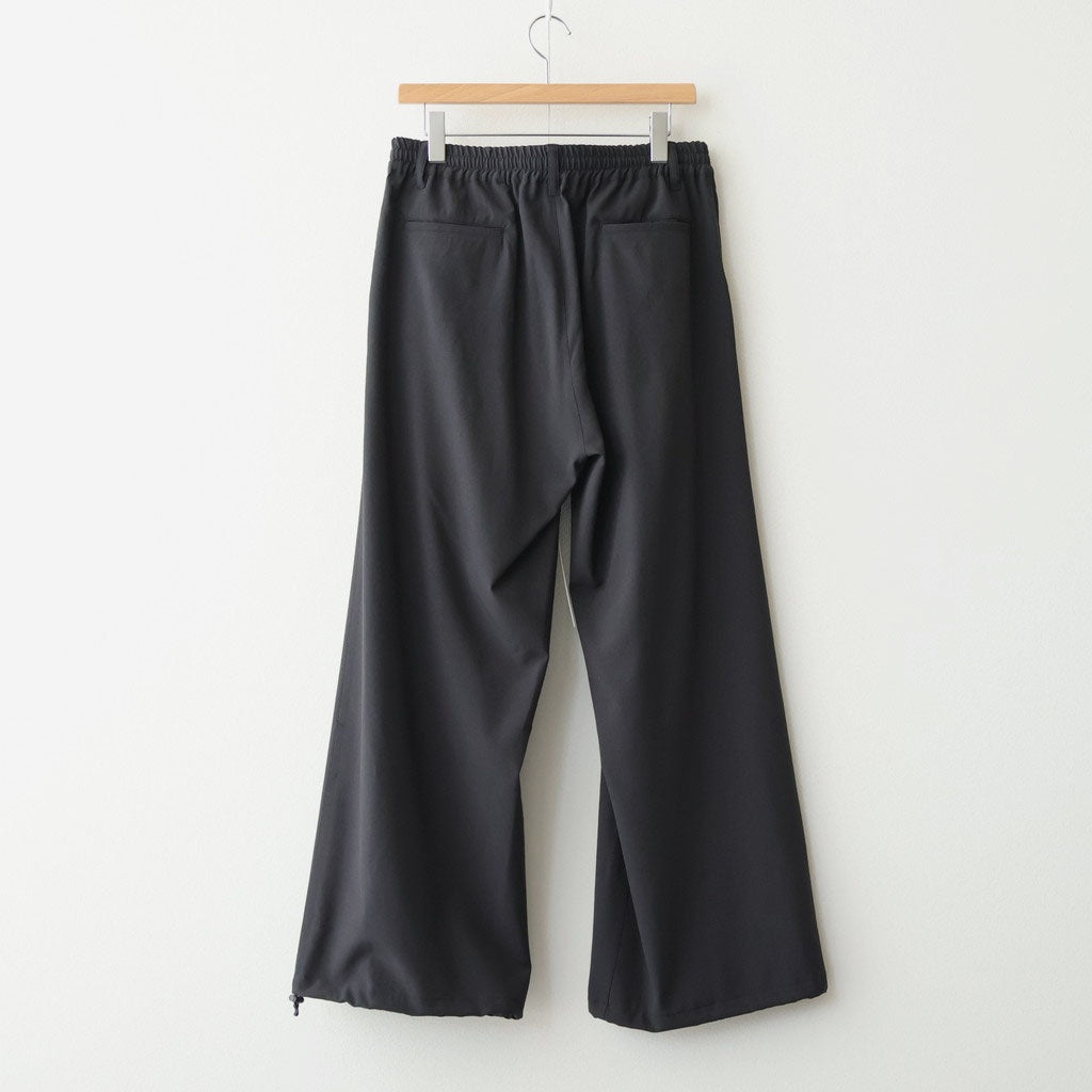 Wool Washer Tropical 2pleated Easy Trousers #CARBON [YK26SS01173P]