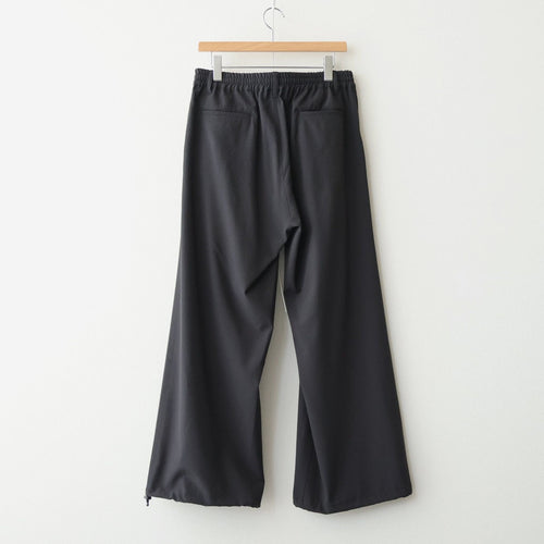 Wool Washer Tropical 2pleated Easy Trousers #CARBON [YK26SS01173P]