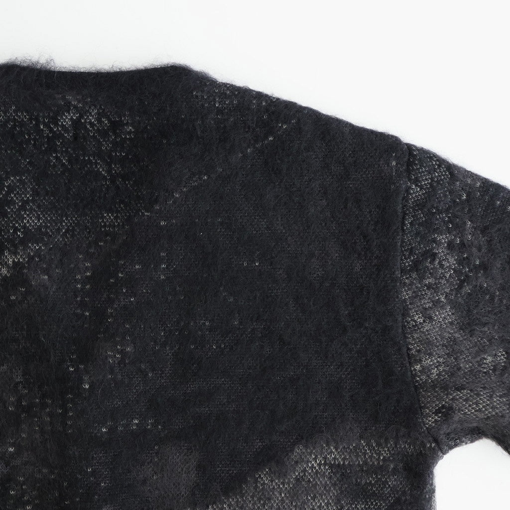 Abstract Jaquard Mohair Cardigan #BLACK [YK26SS01235S] – ciacura