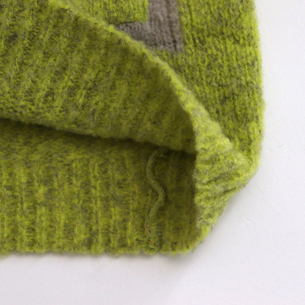 MixブークレーニットCD #LIME x GREIGE [D224-K851]