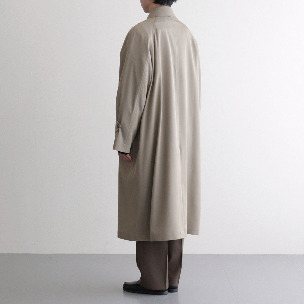 LIGHT WOOL MAX GABARDINE COAT #KHAKI BEIGE CHAMBRAY [A26SC01MG