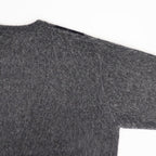FINE WOOL ARGYLE KNIT CREW NECK LS #DARK GREY MULTI [ST.1649]
