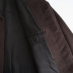 SUPER FINE WOOL MOSSER SHAWL COLLAR COAT #TOP BROWN [A26AC02WM]