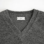 Baby Alpaca V-neck Sweater #M.Gray [YK26FW01379S]