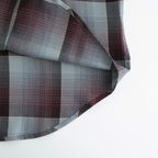OMBRE OPEN COLLAR SHIRT #RED X MINT [26440501]