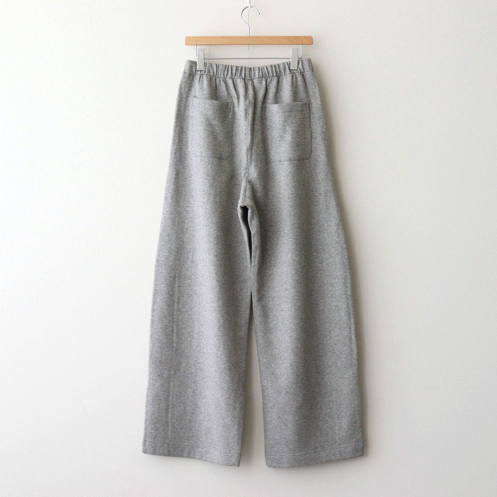 YAK/COTTON SWEAT EASY TROUSERS #TOP GREY [ST.1288]