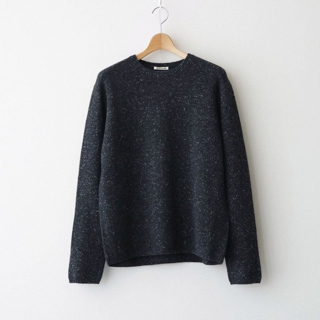 CASHMERE NEP KNIT P/O #MIX BLACK [A26AP01NE]