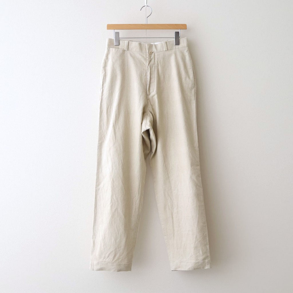 Corduroy Pants - Wide Straight #BEIGE [12052605]