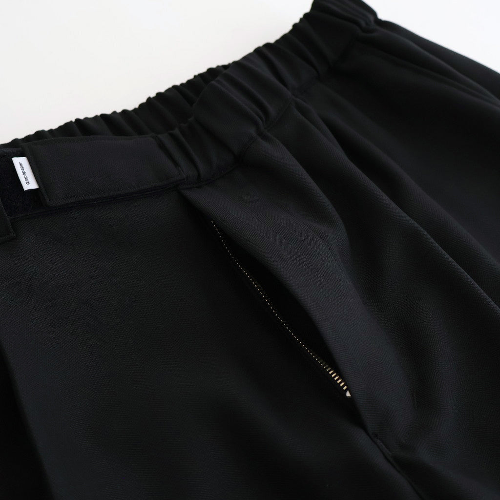 Melange Herringbone Stripe Chef Track Pants #BLACK [GM253-40335]