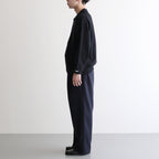 Scale Off Wool Wide Chef Pants #NAVY [GM241-40173B]