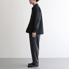 Scale Off Wool Wide Tapered Chef Pants #C.GRAY [GM241-40174B]