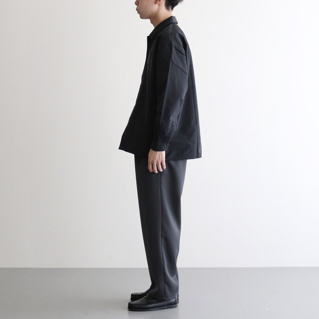 Scale Off Wool Wide Tapered Chef Pants #C.GRAY [GM241-40174B]