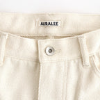 SILK NEP DENIM 5P WIDE PANTS #IVORY WHITE [A26AP02SD]