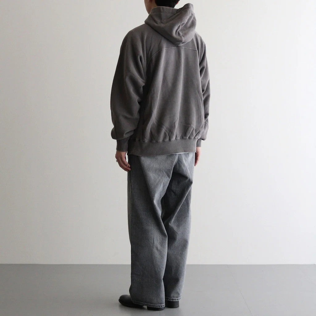 PIGMENT DYE HOODIE #DARK PURPLE [2541000904]