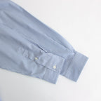 綿ストライプ L/S シャツ #NAVY×SAX×WHITE [HO-B007-051]