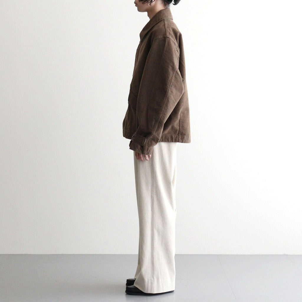 Cotton & Rayon Corduroy Pants #Off-White [OFH011PT11]
