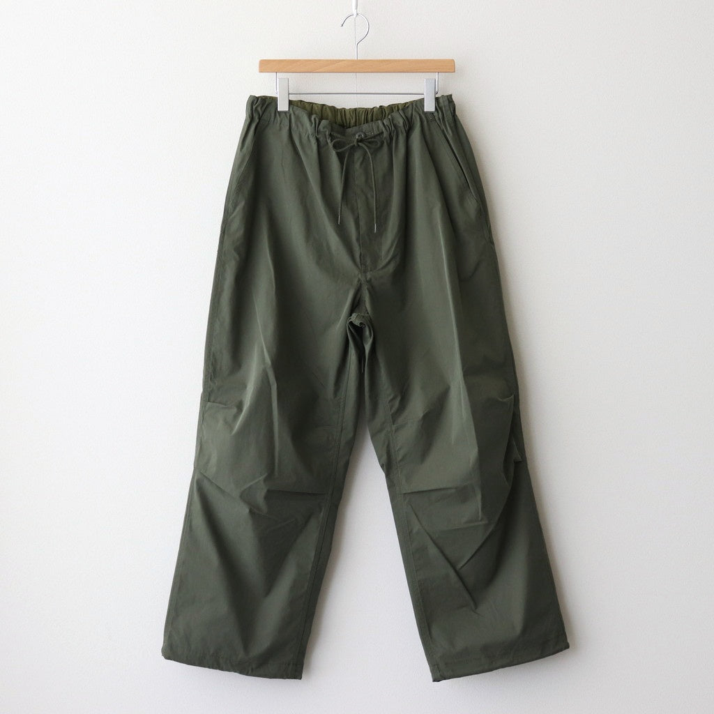 綿エステルウェザー オーバーパンツ #KHAKI [HO-P021-051]