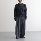 ROYAL CASHMERE FUR CREWNECK CARDIGAN #CHARCOAL GRAY(004) [KRAGGW0903]