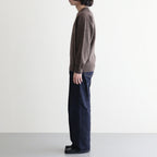 EXTRA FINE WOOL KNIT CREW NECK LS #MOCHA [ST.1634]