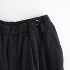 縮絨ウールタックワイドPT #CHARCOAL GRAY [D225-P303]