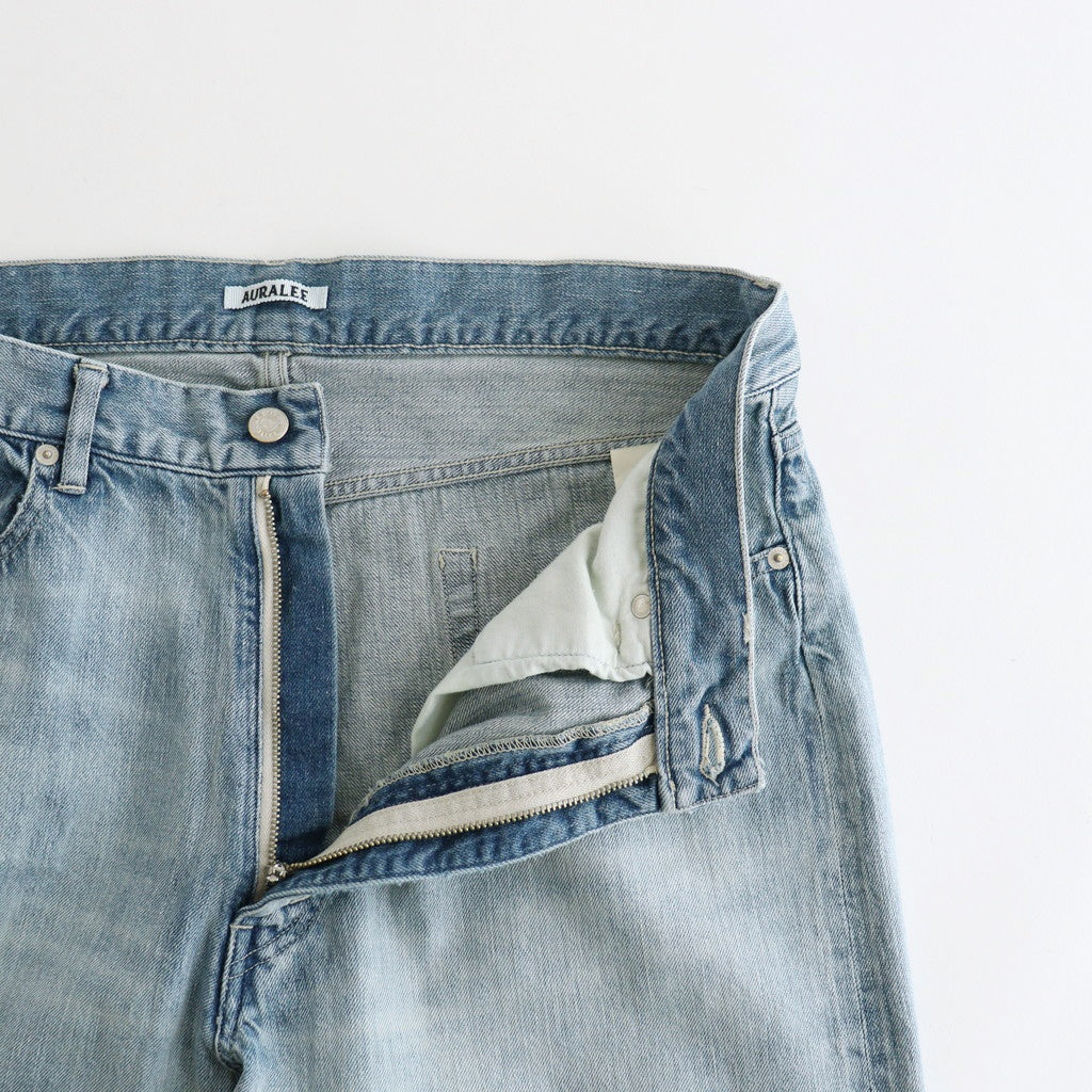 FADED SELVEDGE LIGHT DENIM PANTS #LIGHT INDIGO [A26SP02DE]