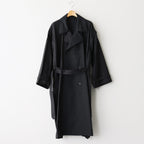 DETACHABLE WIDE TRENCH COAT #BLACK [YK24FW0736C]