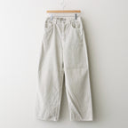 GARMENT-DYED FINX CORDUROY 5P WIDE PANTS #WHITE KHAKI [A26SP02FX]