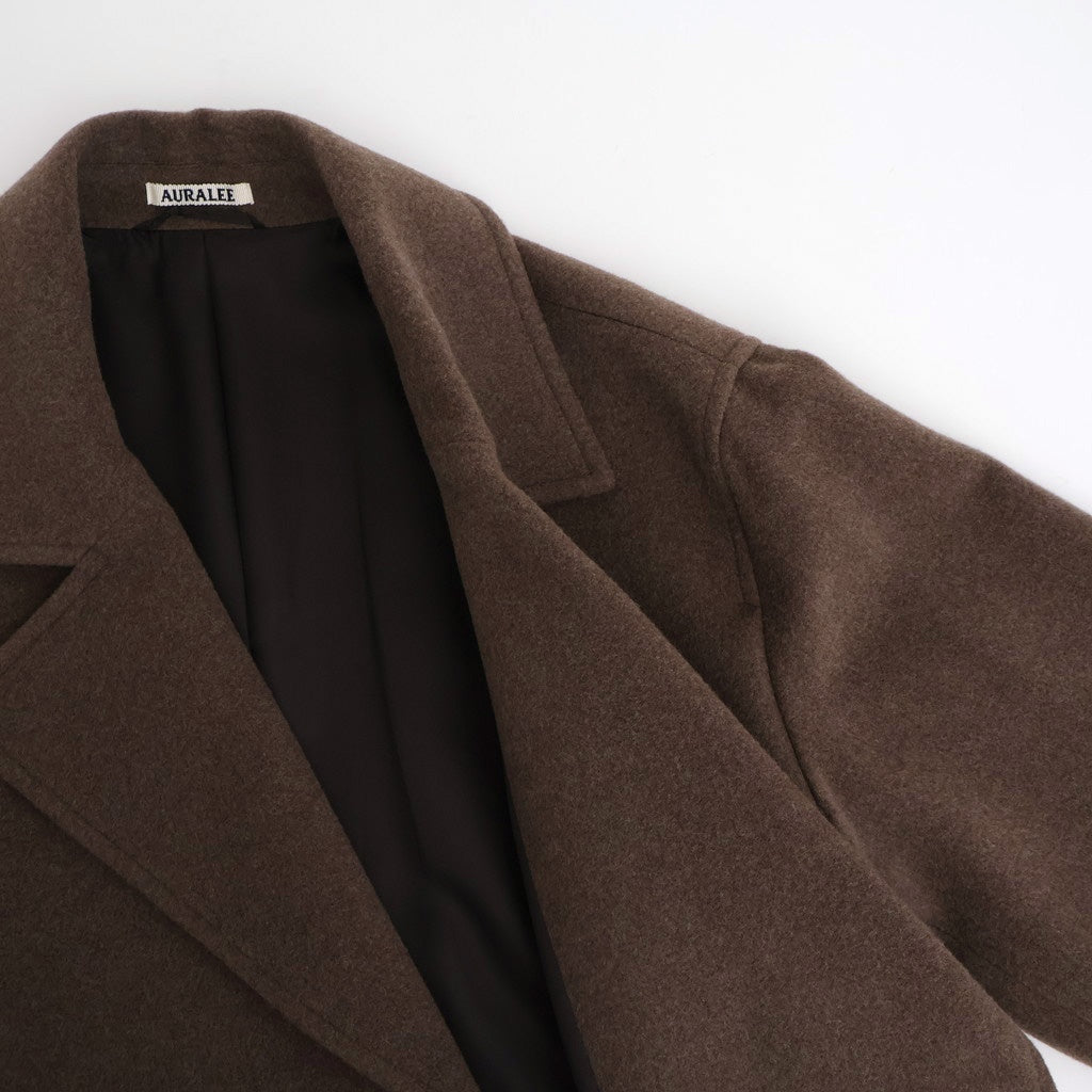SUPER FINE WOOL MOSSER CHESTERFIELD COAT #TOP BROWN [A25AC05WM
