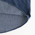 BIG DENIM SHIRT #INDIGO [Q25A-P050]