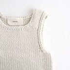 Hand Knit Vest #O/WHT [12610512]