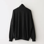 SUPER HIGH GAUGE SWEAT ZIP CARDIGAN #BLACK [A25SC02CU]