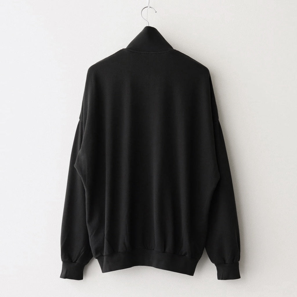 SUPER HIGH GAUGE SWEAT ZIP CARDIGAN #BLACK [A25SC02CU]