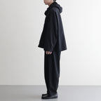 FSHGPT - ウールシーチング ・ ガーメントウォッシュ イージーパンツ #95 Black [SN_FR1604PF]