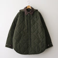 ナイロンタッサーキルトコート #KHAKI [HP-J026-051]