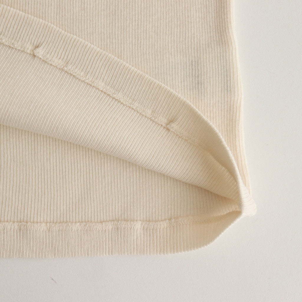 ORGANIC SOFT RIB TANK TOP #IVORY [A25ST02OT]