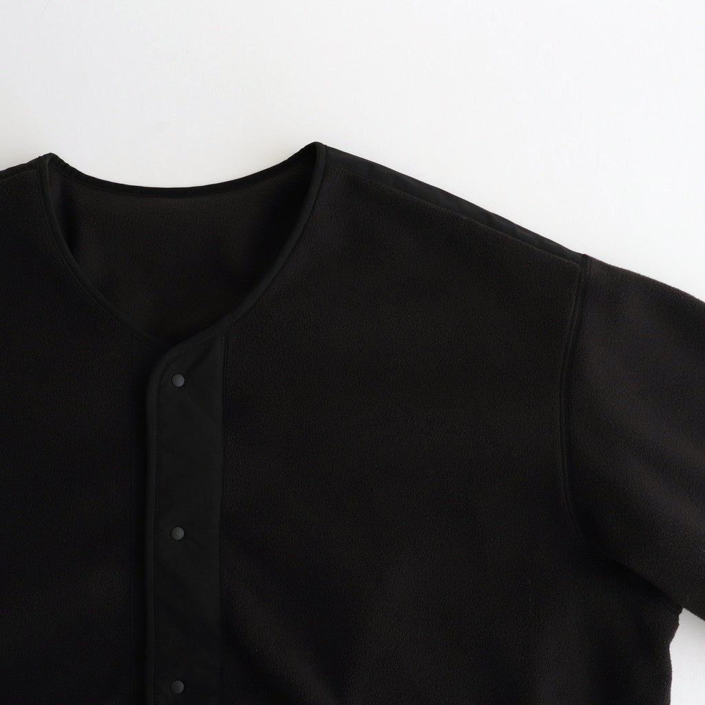 SYNTHETIC FLEECE CARDIGAN #BLACK [FSC243-30093]