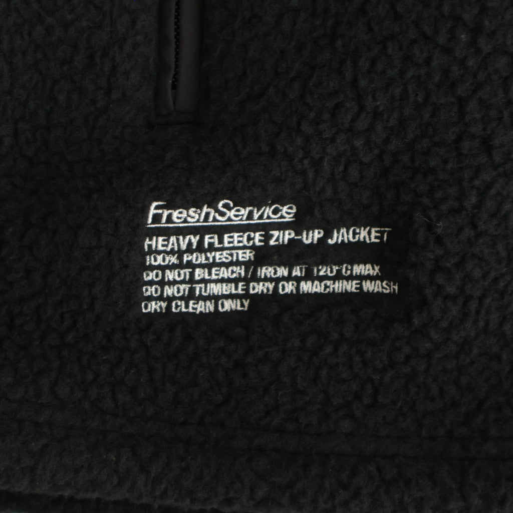 HEAVY FLEECE ZIP-UP JACKET #BLACK [FSC253-30191]