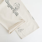 TATTOO FLASH PRINT MODERN DENIM WIDE CUT #ECRU [26440414]