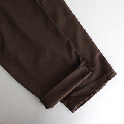 WOOLY TWILL TROUSERS #BROWN [FSC243-40178]