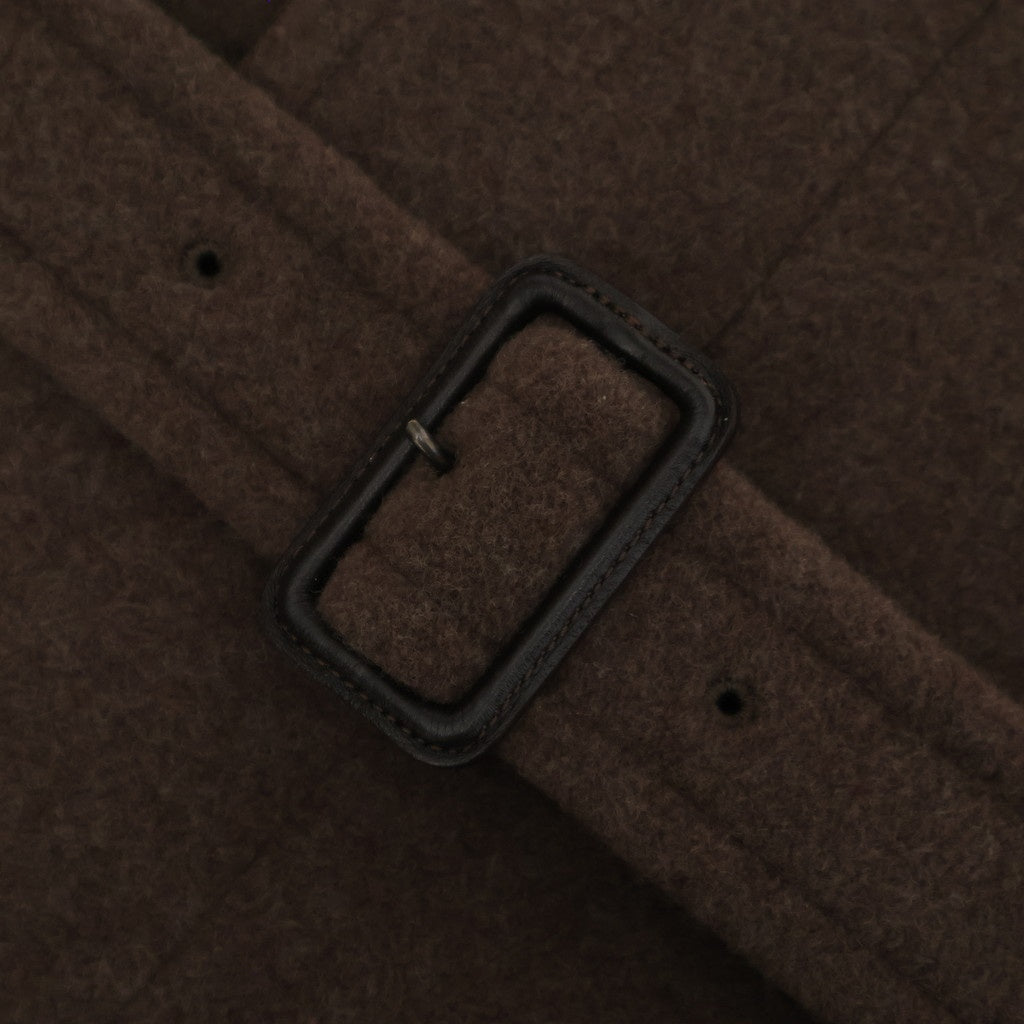 SUPER FINE WOOL MOSSER SOUTIEN COLLAR COAT #TOP BROWN [A25AC04WM]