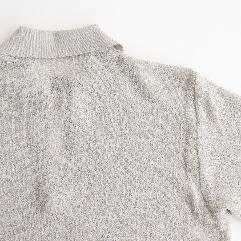 SHEER LIGHT KNIT SKIPPER LS #PALE GREY [ST.1150]