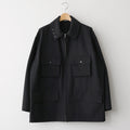 WOOL MAX CANVAS BLOUSON #BLACK [A26SB02WC]