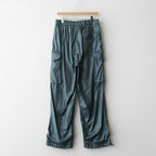 LEATHER LIKE POLYESTER CARGO PANTS #DUSTY GREEN [YK24SS0638P]