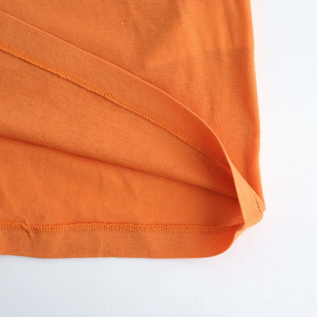 SUPER HIGH GAUGE SHEER RIB L/S TEE #ORANGE [A00T01HF]