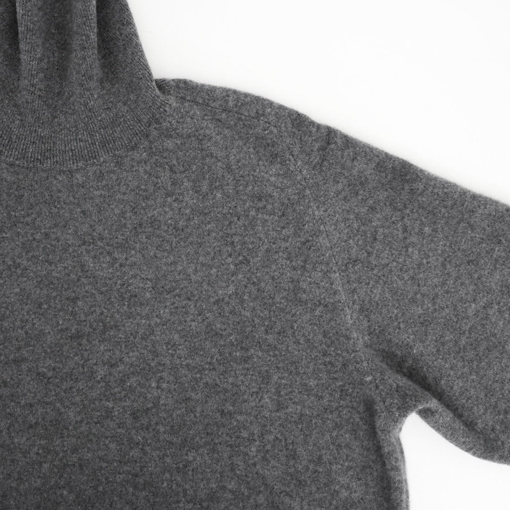 EXTRA FINE WOOL KNIT TURTLE NECK LS #GREY [ST.1635]