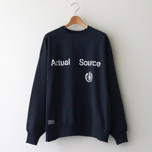 AS×FS LIGHT OZ CREW NECK SWEAT “COLLEGE” #NAVY [FSC243-70197AS]