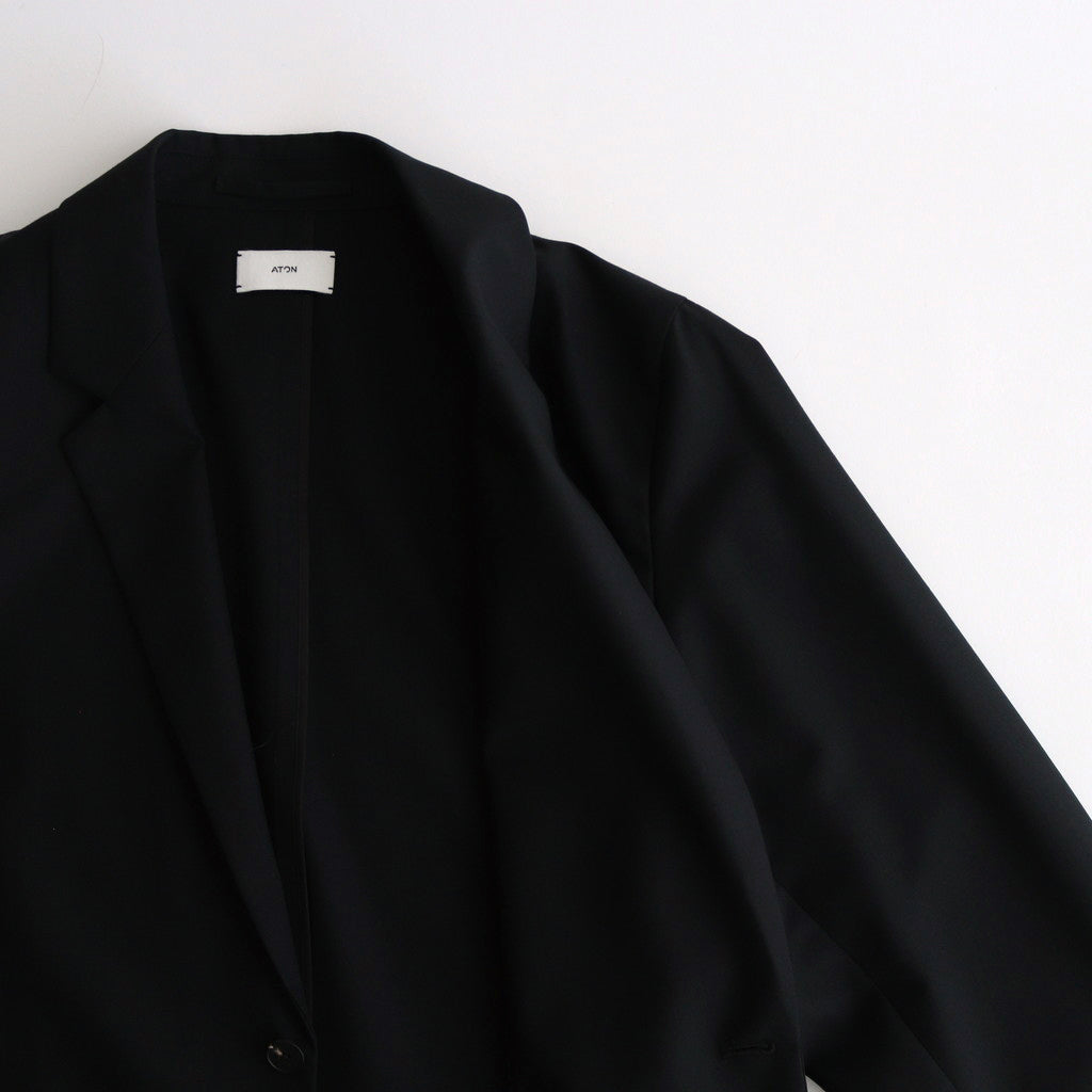 WOOL TROPICAL TAILORED JACKET #BLACK [JKAGCW0700]