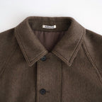 HAIRY WOOL MOHAIR CHAMBRAY BLOUSON #BROWN [A26AB01WB]