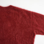 ROYAL CASHMERE FUR V NECK SWEATER #RED [KRAGLW0910]